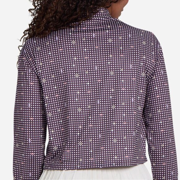 NWT New Bad Birdie Women's UV Quarterzip Pullover Large L Golf Shirt Polo LS Top - Picture 2 of 5